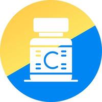 conception d'icônes créatives de vitamines vecteur