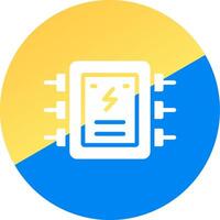 conception d'icône créative de panneau électrique vecteur