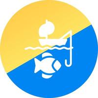 kayak pêche Créatif icône conception vecteur