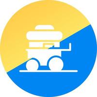 conception d'icône créative de chariot de nourriture vecteur