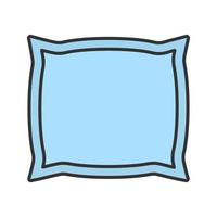 icône de couleur d'oreiller. illustration vectorielle isolée vecteur
