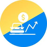 voiture prêt les taux Créatif icône conception vecteur