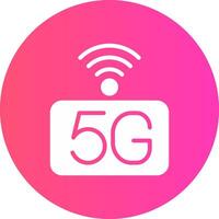 5g réseau Créatif icône conception vecteur