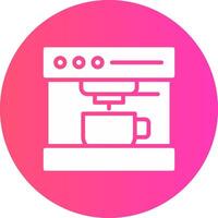 conception d'icône créative de machine à café vecteur