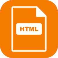 Icône de vecteur HTML