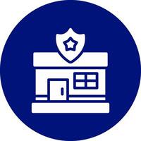conception d'icône créative de poste de police vecteur