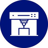 conception d'icône créative d'imprimante 3d vecteur