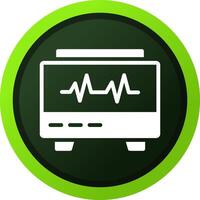 conception d'icône créative moniteur ekg vecteur