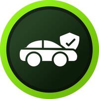 conception d'icône créative d'assurance automobile vecteur