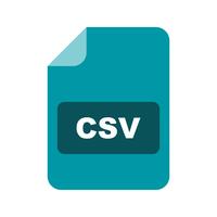 Icône de vecteur CSV