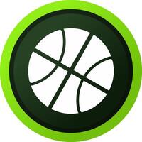 conception d'icône créative de basket-ball vecteur