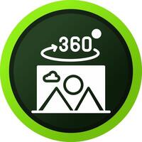 360 diplôme photo Créatif icône conception vecteur