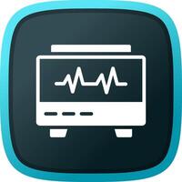 conception d'icône créative moniteur ekg vecteur