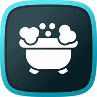 conception d'icône créative de baignoire vecteur