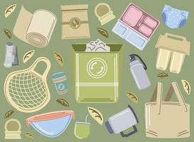 écologie recycler et réutiliser vecteur