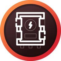 conception d'icône créative de panneau électrique vecteur