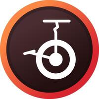 conception d'icône créative de vélo de cirque vecteur