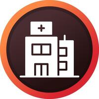 conception d'icône créative d'hôpital vecteur