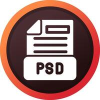 conception d'icône créative de fichier psd vecteur