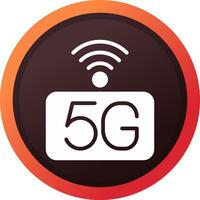 5g réseau Créatif icône conception vecteur