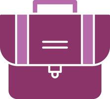valise glyphe deux Couleur icône vecteur