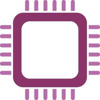 CPU glyphe deux Couleur icône vecteur
