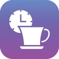 icône de vecteur de temps de thé