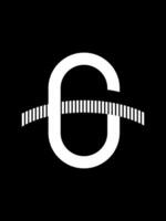 g combinaison pont monogramme logo vecteur