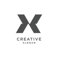 lettre X logo vecteur illustration idée avec Créatif concept