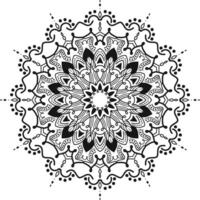 islamique mandala ligne art arabe style conception avec foncé ambiance vecteur