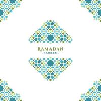 islamique ornement Ramadan salutation conception vecteur