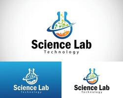 science laboratoire logo Créatif molécule la biologie La technologie conception concept vecteur