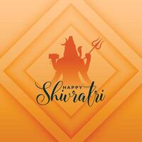 maha shivratri culte Contexte avec shiv Shankar conception vecteur