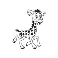 girafe dessin animé images vecteur