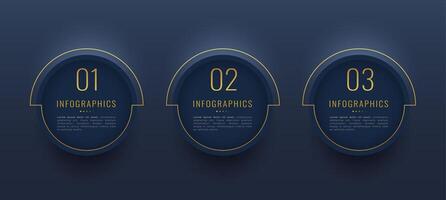 graphique votre Succès avec prime 3 étape infographie bannière vecteur