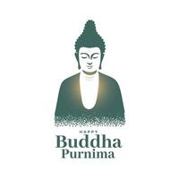 Bouddha Purnima de fête Contexte célébrer Seigneur anniversaire vecteur