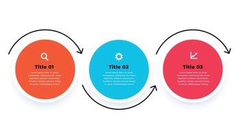 infographie modèle dans circulaire style conception vecteur