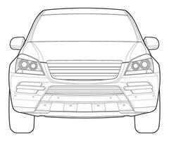 voiture isolé illustration, vecteur ligne art, transport vecteur, des sports voiture, moderne voiture, voiture concept, ligne vecteur, voiture