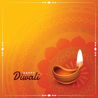 content diwali salutation décoratif carte conception vecteur