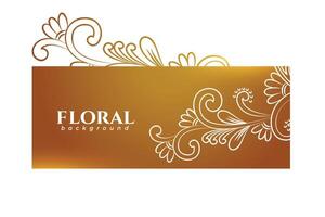 ligne style élégant floral art Contexte pour Indien invitation conception vecteur
