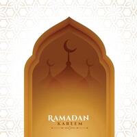 content Ramadan kareem vacances salutation conception vecteur
