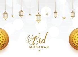 eid mubarak islamique Festival Contexte avec bokeh effet vecteur