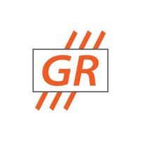 lettre gr logo. gr logo conception vecteur illustration pour Créatif entreprise, entreprise, industrie. pro vecteur