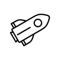 fusée icône symbole vecteur modèle