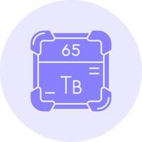 terbium solide duo régler icône vecteur