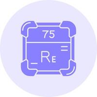 rhénium solide duo régler icône vecteur