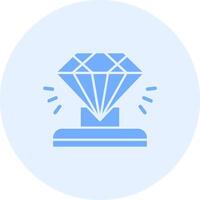 diamant solide duo régler icône vecteur