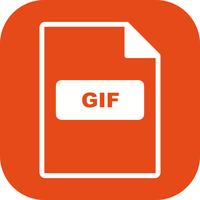 Icône de vecteur GIF