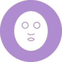 faciale masque glyphe cercle icône vecteur