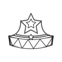 couronne avec étoile vecteur